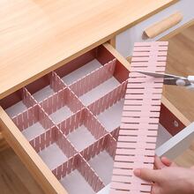 1入組可調節抽屜隔板隔板適用於家庭整理
