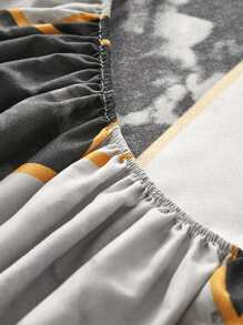 3pcs Hoa văn đá cẩm thạch Bộ trang tính được trang bị - Rượu sâm banh - Xem 5