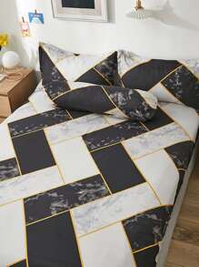 3pcs Hoa văn đá cẩm thạch Bộ trang tính được trang bị - Rượu sâm banh - Xem 7