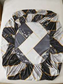 3pcs Hoa văn đá cẩm thạch Bộ trang tính được trang bị - Rượu sâm banh - Xem 4