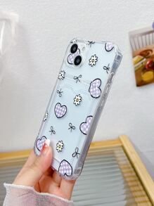 كفر موبايل نمط القلب شفاف فتحة بطاقة - متعدد الألوان - مشاهدة 4