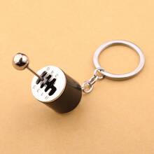 1pc Gear Shift Keychain For Decoration or Gifts - Black - View 1