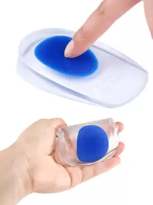 1 paire de coussins de talon en gel - coussinets de talon en silicone pour soulager les douleurs causées par les éperons osseux ou les pieds écorchés, la meilleure semelle en gel