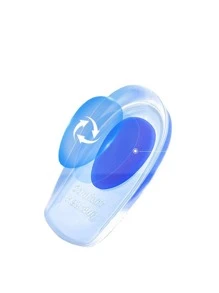 1 paire de coussins de talon en gel - coussinets de talon en silicone pour soulager les douleurs causées par les éperons osseux ou les pieds écorchés, la meilleure semelle en gel