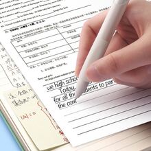 20 Refills + 3 Pens St Fast-Drying Tip Refills And Neutral Pens, Push Ballpoint Pens, Signing Pens, 0.5mm Fine Refills, Smooth Writing Carbon Dedicated Black Exam Stationery For Students - Black - View 5