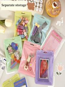 20入組首飾收納袋，鐳射家用防水首飾收納袋，便攜式家用小物品收納袋，可重複使用