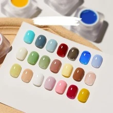 1色3D彩绘凝胶美甲拉胶，所有颜色均可调和，美甲凝胶勾线笔，适用于DIY美甲设计、线条艺术凝胶和美甲沙龙美甲 - 白色 - 查看 3