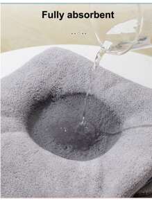 1pc Infant Super Soft And Absorbent Bath Towel With Grey Elephant Hood, Suitable For Newborns, Infant Blanket For 0-3 Months - Grey - View 6