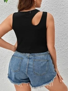 Plus Size Blouses - 黑色 - 查看 2