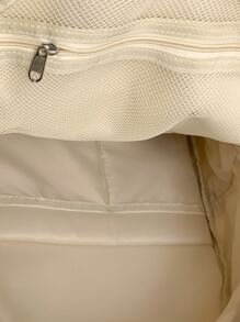 Large Capacity Simple & Fashionable Backpack With Multiple Pockets - Blue - View 4