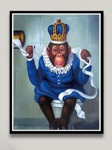 Diamante painting Kit , DIY completo trapano arte del diamante scimmia bagno mosaico mestiere casa Decorazione murale creativo