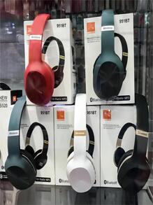 Headphone Headset 951bt Fm Radio Mp3 Wireless Headphone Sd - Black - View 6