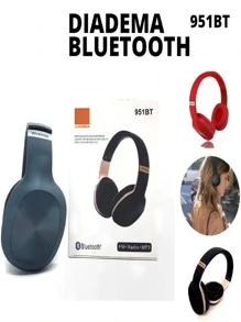 Headphone Headset 951bt Fm Radio Mp3 Wireless Headphone Sd - Black - View 5