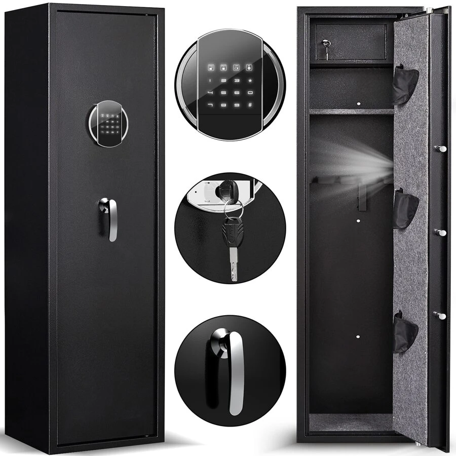 Kavey Digital Gun Safe Quick Access Gun Safe for Rifles and Shotguns 35 Gun
