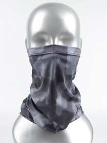 1 pieza Diadema deportiva con patrón de camuflaje - Negro - Ver 2