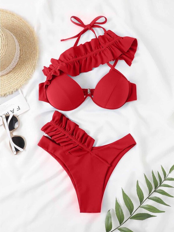 2023 new European and American sexy Hard Cub Bikini Fashion Ladies