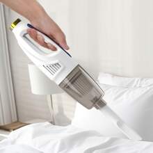 4合 1 無綫吸塵器高吸力，內置電池，輕便手持式無綫吸塵器，適用於家用和汽車，運行時間長，非常適合粘稠髒物和寵物毛髮 - 藏蓝色 - 查看 5