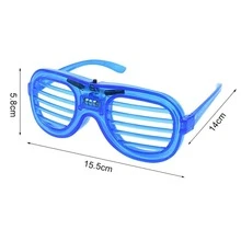 luz LED Gafas para de fiesta de cumpleaños & concierto actuación Adorno - Rojo - Ver 6