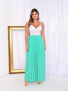 Women Skirts - 薄荷綠 - 查看 3