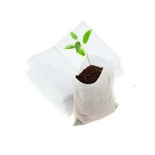 100pcs Non-Woven Fabric Seedling Bags, Plant Growth Bags, Cloth Nursery Pots, Planting Bags, Vegetable Seedling Pots, Gardening Supplies - White - View 9