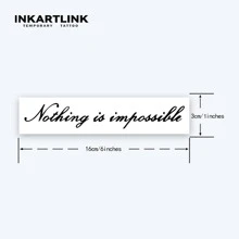 INKARTLINK Temporary Tattoo Stickers, Lasts 1-2 Weeks, Realistic And Water Resistant. Nothing Is Impossible. In-e406 - Black - View 3