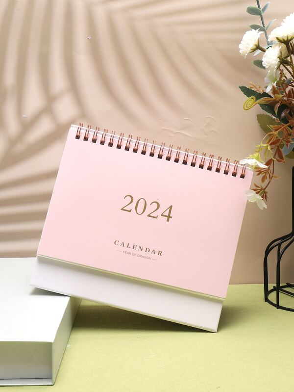1pc 20232024 Fashionable & Minimalist Desktop Calendar For Office