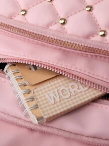Malist Flower Embroidery Functional Backpack For Women, Business Casual Commuting Travel Backpacks, Cute Multi-Compartment Versatile Computer Daypack, Portable Campus School Bag For Junior High School And College StudentsSchool Backpack,School Bag,Backpack For School,Back To School,Big Backpack,Classic Casual, Suitable For Teen Girls Women College Students, Perfect For Back To School,College,Middle School, High School