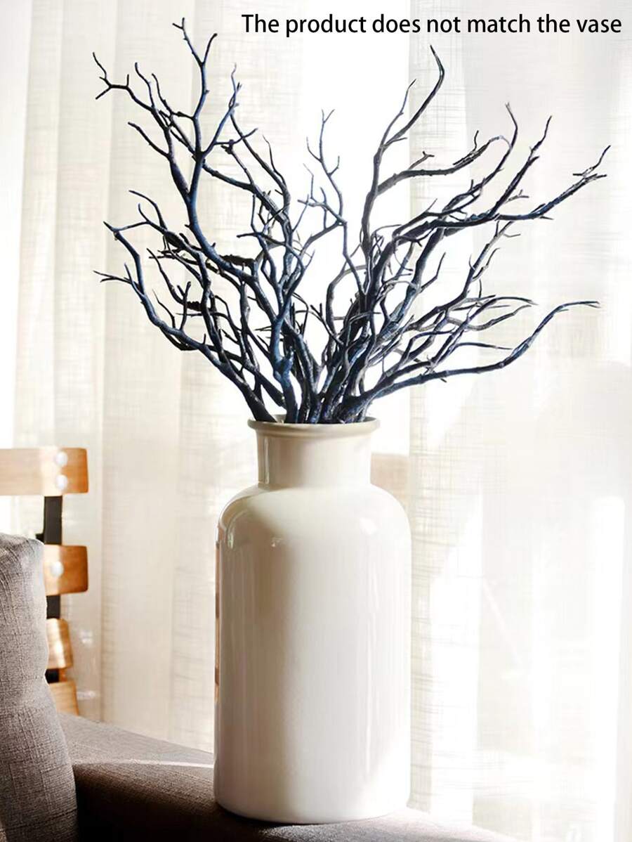 Nhánh Cây San Hô Nhân Tạo Với Trang Trí Nhung Hươu Cho Nhà Chủ Đề Rừng Và Tiệc Halloween - Màu xanh lam - Xem 1