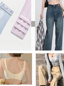 10 paires À Usages Multiples Vêtements Boucle