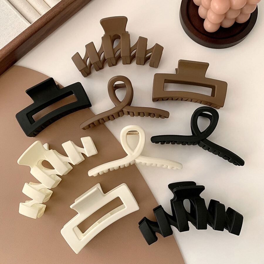 9pcs/Set Large Size Hair Claws & Clips Kit For Women - Multicolor - View 1