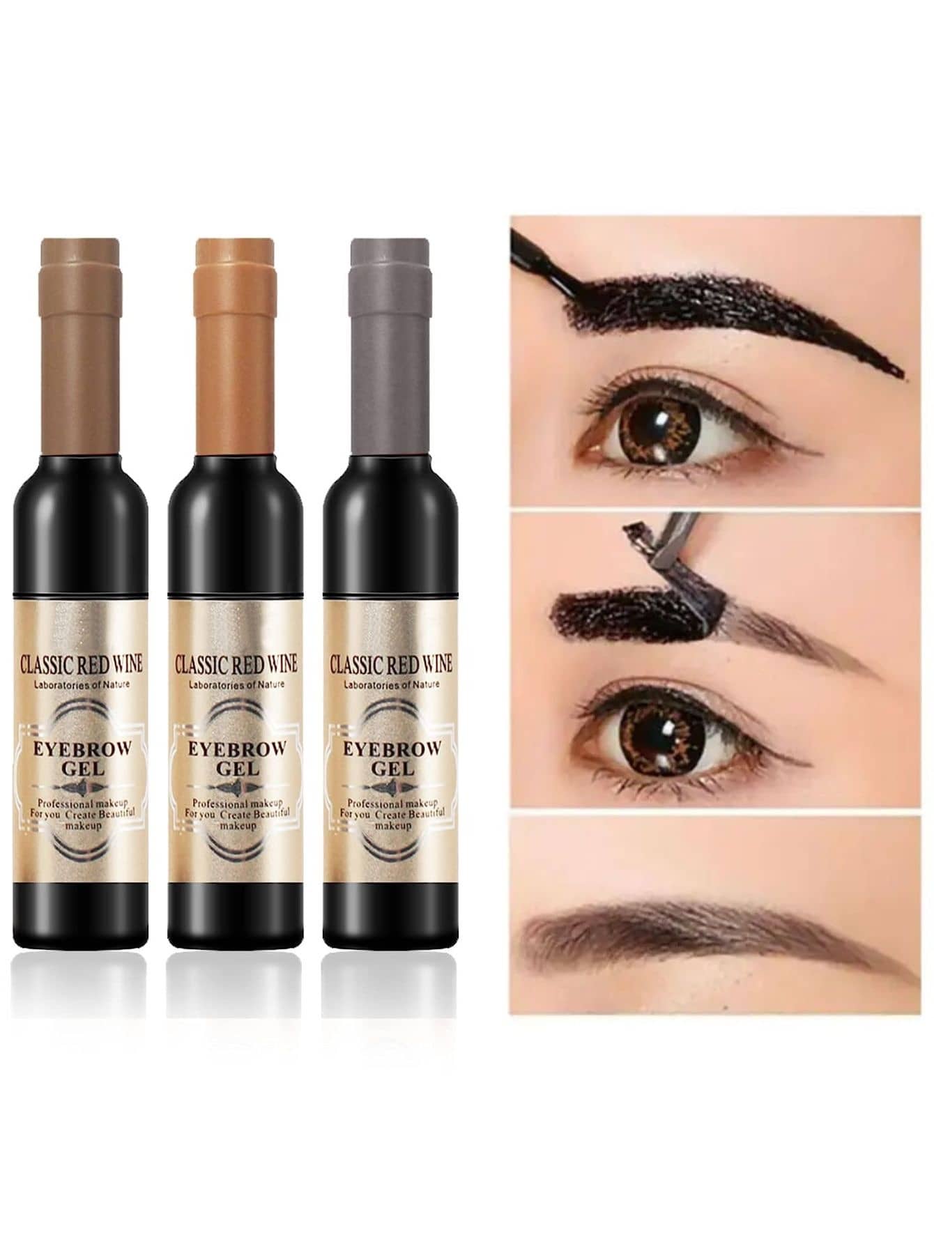 SET 3 PEEL OFF TATTO INKS FOR INDELABLE PROFESSIONAL EYEBROW - Crystal Clear - View 1