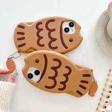 Cute Clownfish Pattern Silicone Phone Case With Matching Pendant, Anti-Drop Protective Cover Compatible With IPhone Apple 6s/7/8/Xs/11/12/13/14 Pro Max/Mini, Waterproof Shockproof Scratch Resistant