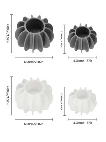 1 Bộ Quả Bóng Giặt Cao Su, Quả Bóng Sấy Giặt Chống Thắt Nút Sáng Tạo Có Thể Tái Sử Dụng Cho Máy Giặt - trắng - Xem 5