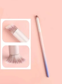 فرشاة رسم فن الأظافر بتدرج الألوان الأومبري جل الأشعة فوق البنفسجية، فرشاة رسم احترافية لتصميم فن الأظافر، لوازم مناكير أكريليك، فرشاة أظافر ذات طرف مسطح - الأزرق - مشاهدة 2