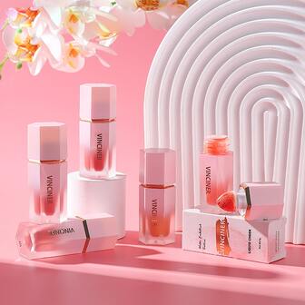 液體腮紅持久啞光平滑精美自然染色彩妝