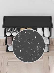1 pièce Mural Étagère De Chaussures Stockage Organisateur Pour Chambre À Coucher , Entrée , Dortoir Chambre , Petit & Élégant - Noir - Voir 3