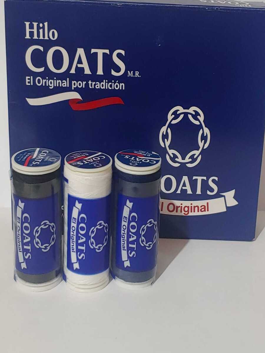 3 carretes de hilo para coser, básico de hogar,  200 mts cada carrete - Multicolor - Ver 1
