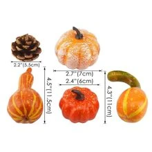 50pcs Halloween Simulated Pumpkin Set,Christmas - Multicolor - View 5