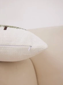 1 pièce Housse de coussin décorative à motif grand arbre (le coussin n'est pas inclus) - Vert - Voir 8