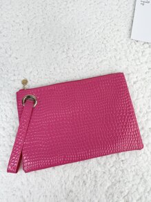 Crocodile Pattern Pu Leather Square Shoulder Bag