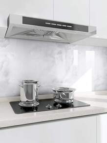 1 pieza Adhesivo autoadhesivo impermeable y resistente al aceite con patrón de mármol para decorar la cocina, pegatinas, vinilos decorativos para el hogar, artículos de decoración de primavera para renovar tu hogar, pegatinas de decoración Rama - Celeste - Ver 7