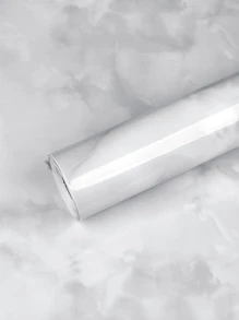 1 pieza Adhesivo autoadhesivo impermeable y resistente al aceite con patrón de mármol para decorar la cocina, pegatinas, vinilos decorativos para el hogar, artículos de decoración de primavera para renovar tu hogar, pegatinas de decoración Rama - Celeste - Ver 4