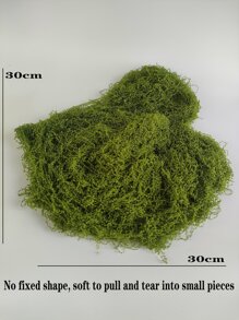Artificial Moss String For Garden Decoration, Landscaping, Indoor Or Outdoor Use, Various Shapes Available - Mint Green - View 3