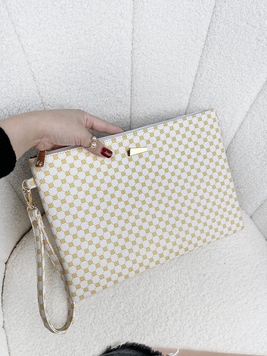 幾何樣式PU皮革時尚腕帶