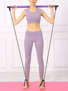 便攜拉起健身反抗訓練條形瑜伽普拉提棒擴胸器手臂力量訓練竿