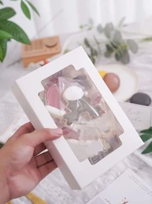 10入組透明餐飲打包盒 - 白色 - 查看 2