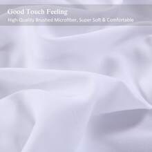 JML 4 Piece Bed Sheet Set, Hotel Quality Luxury Double Brushed Microfiber Bed Sheets Breathable Easter Day - White - View 2