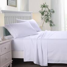 JML 4 Piece Bed Sheet Set, Hotel Quality Luxury Double Brushed Microfiber Bed Sheets Breathable Easter Day - White - View 5