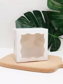 10 件迷你糕点烘焙饼干下午茶盒学校用品食品袋食品盒适用于糖果巧克力饼干等。