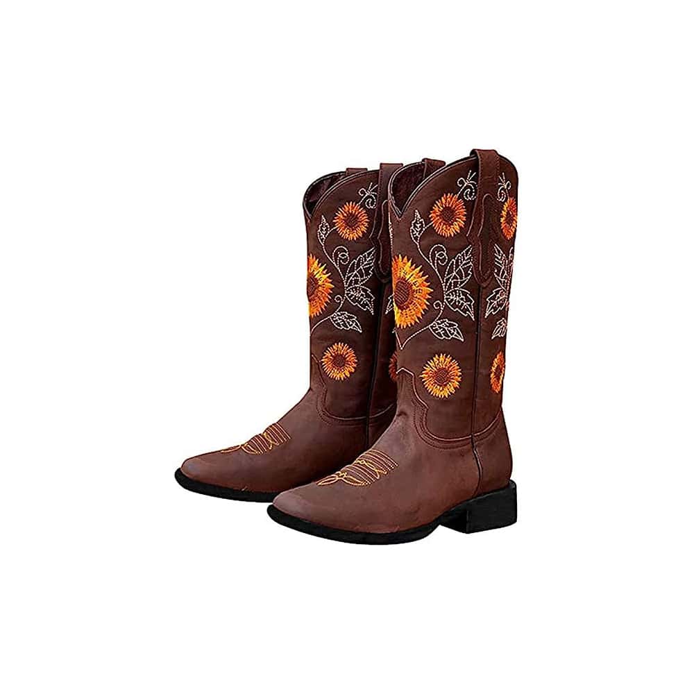 Botas de moda de mujer - Óxido marrón - Ver 1